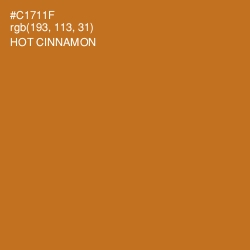#C1711F - Hot Cinnamon Color Image